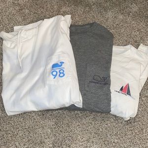 3-pack of Vineyard Vines Medium Long Sleeves